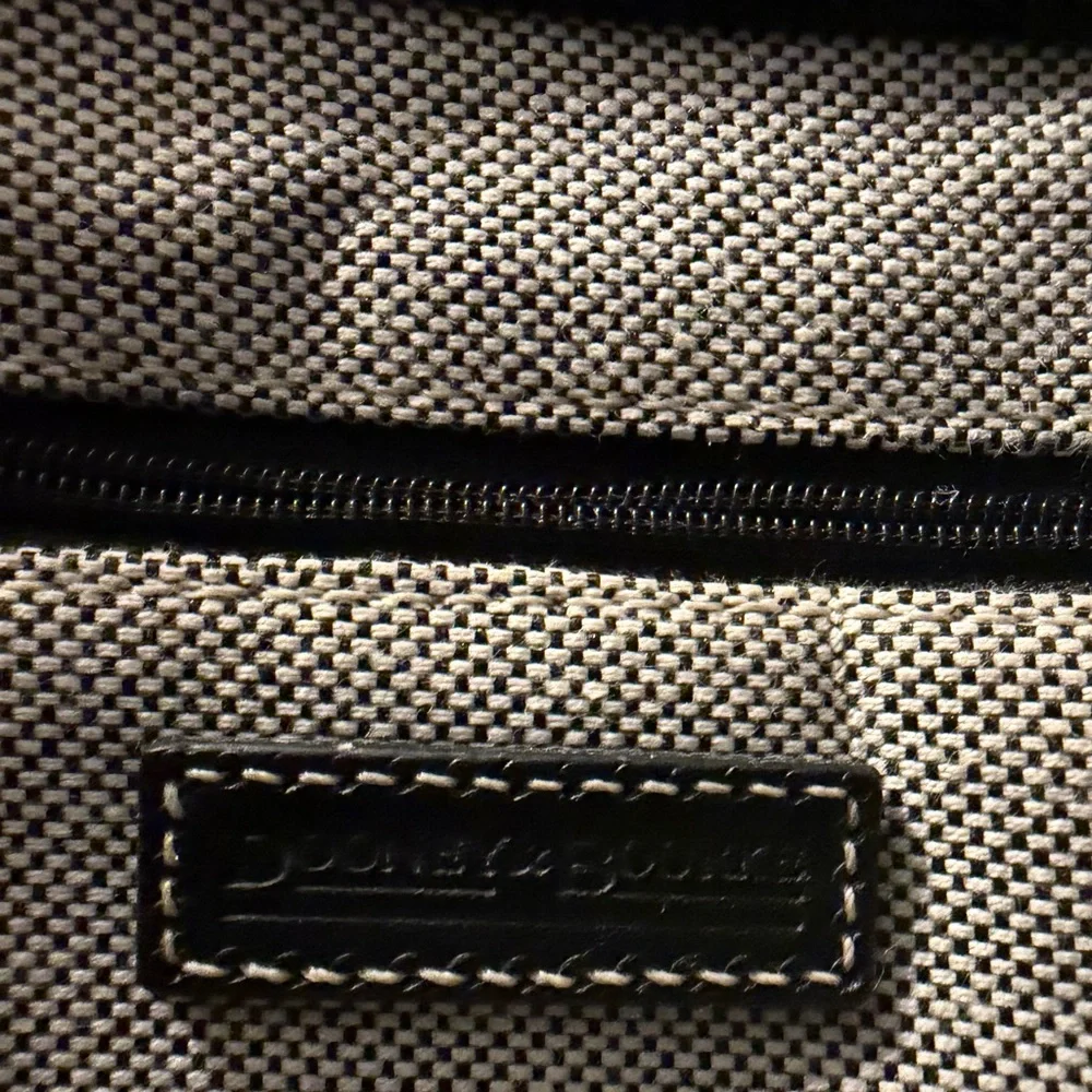 Dooney & Bourke Signature Monogram Double Pocket Satchel/Tote - Picture 8 of 9